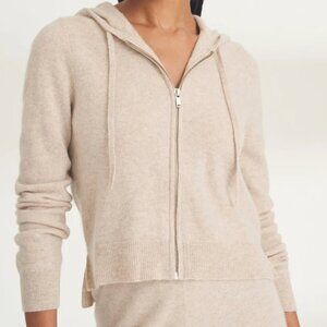 Cashmere zip up hoodie